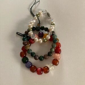 Semi Precious Stones Stretched Bracelets (3)
